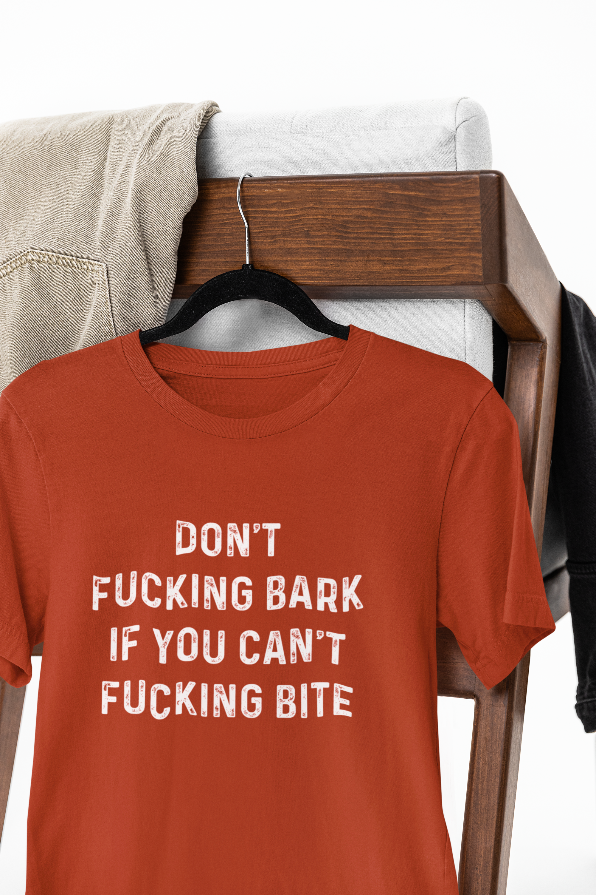 mockup-of-a-round-neck-bella-canvas-t-shirt-hanging-on-a-chair-m39747